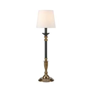 Lampă de masă Markslöjd 108679 GENT 1xE27/40W/230V alamă/negru/alb imagine