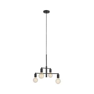 Lustră pe cablu Markslöjd 108716 CIELO 4xE27/40W/230V negru imagine