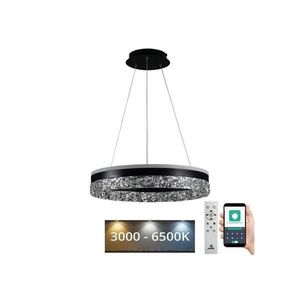 Lustră LED dimabilă pe cablu LED/80W/230V 3000-6500K negru + telecomandă imagine