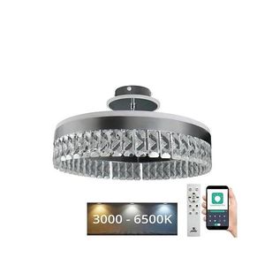 Lustră LED dimabilă aplicată LED/75W/230V 3000-6500K crom + telecomandă imagine