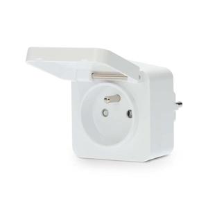 Priză inteligentă WIFIPO130EWT 3680W/230V/ tip E/16A Wi-Fi Tuya IP44 imagine