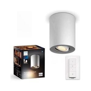 Spot LED dimabil Philips Hue PILLAR 1xGU10/4, 2W/230V alb + telecomandă imagine