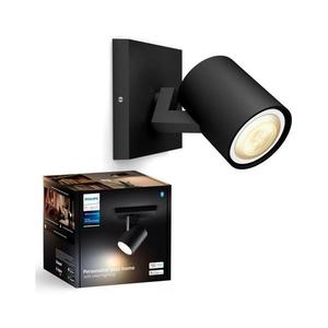 Spot LED dimabil Philips Hue RUNNER 1xGU10/4, 2W/230V negru imagine