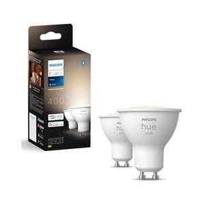 SET 2x bec LED dimabil Philips Hue WHITE GU10/4, 2W/230V 2700K imagine