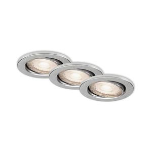 SET 3x corp de iluminat LED încastrat pentru baie 1xGU10/4W/230V IP23 Briloner 7144-039 imagine