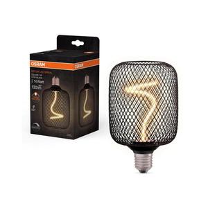 Bec LED dimabil Osram DECOR FILAMENT E27/3, 5W/230V 1800K negru imagine