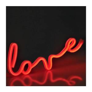 Decorațiune LED neon de perete LOVE LED/3W/3xAA roșu imagine