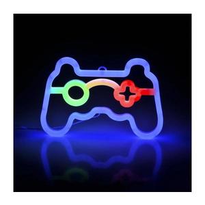 Decorațiune LED neon de perete GAME LED/3W/3xAA albastru imagine