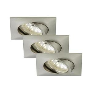 SET 3x corp de iluminat LED încastrat Briloner 7210-032 ATTACH LED/5W/230V IP44 crom imagine