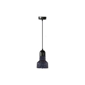 Lustră pe cablu TERRAZZO 1xE27/60W/230V d. 12 cm negru imagine