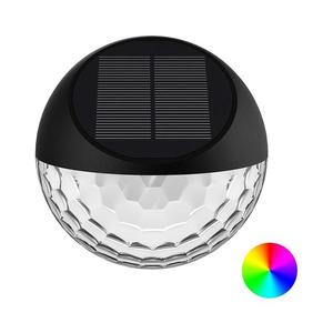 Aplică LED RGB solară LED/2W/1, 2V negru IP44 imagine