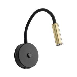 Lampă de perete cu port USB LAGOS 1xG9/3W/5V negru/auriu imagine