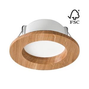 Corp de iluminat LED încastrat WOODY SPOT LED/5, 5W/230V 4000K stejar ø 10 cm imagine