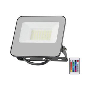 Proiector LED RGBW dimabil LED/30W/230V IP65 gri + telecomandă imagine