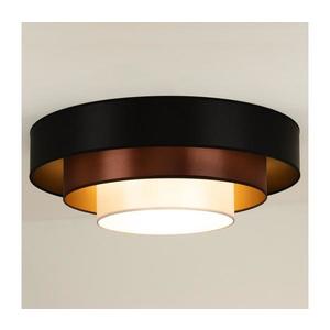 Plafonieră LED LUNETA LED/26W/230V d. 60 cm 4000K negru/cupru imagine