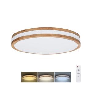 Plafonieră LED dimabilă WO8007 WOODY LED/48W/230V 3000-6500K d. 38 cm + telecomandă imagine