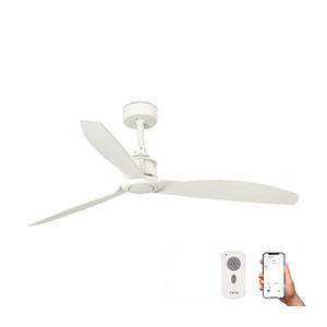 lator de tavan FARO 32101WP JUST FAN alb d. 128 cm SMART + telecomandă imagine