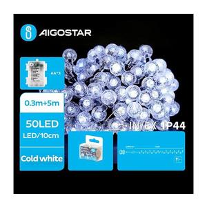 Instalație LED de exterior 50xLED/3xAA/8 functions 5, 3 m IP44 alb rece imagine