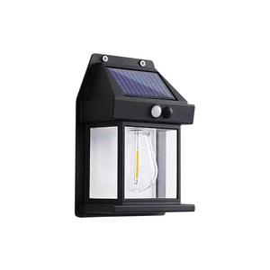 Aplică LED solară cu un senzor LANTER LED/1W/3, 7V IP44 negru imagine