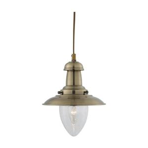 Lustră pe cablu Searchlight 5787AB FISHERMAN 1xE27/60W/230V alamă imagine