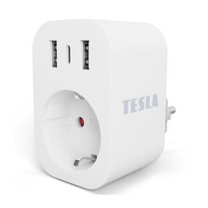 Priză inteligentă TESLA Smart 3680W/230V/16A tip F/E 2xUSB-A + 1xUSB-C Wi-Fi imagine