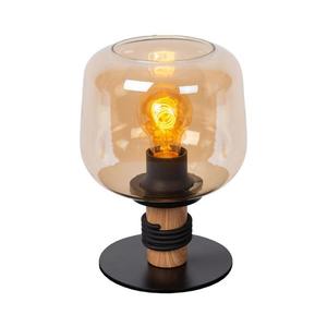 Lampă de masă Lucide 45508/01/62 ILONA 1xE27/40W/230V negru/bej imagine