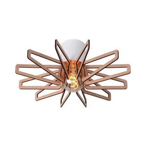 Plafonieră Lucide 77184/45/31 ZIDANE 1xE27/15W/230V alb/maro imagine