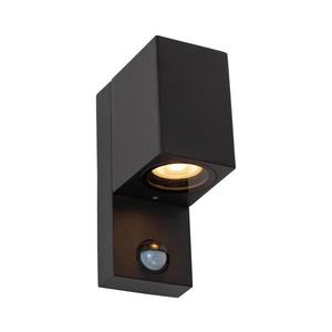 Corp de iluminat de exterior cu senzor Lucide 69802/01/30 ZARO 1xGU10/7W/230V IP65 negru imagine