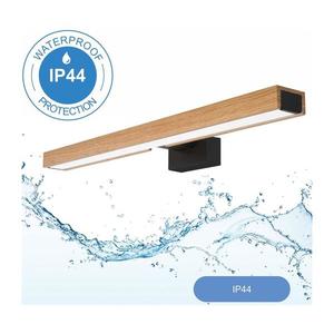 Aplică LED pentru oglindă de baie Brilagi WOODY MIRROR LED/12W/230V IP44 stejar/negru imagine