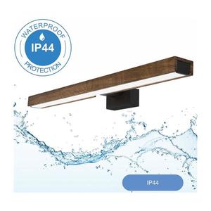 Aplică LED pentru oglindă de baie Brilagi WOODY MIRROR LED/12W/230V IP44 stejar/negru imagine