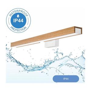 Aplică LED pentru oglindă de baie Brilagi WOODY MIRROR LED/12W/230V IP44 stejar/alb imagine