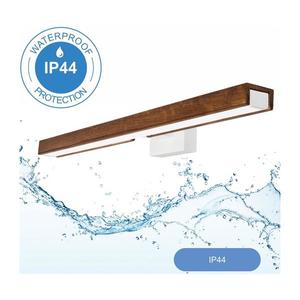 Aplică LED pentru oglindă de baie Brilagi WOODY MIRROR LED/12W/230V IP44 stejar/alb imagine