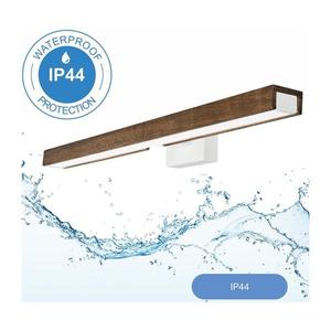 Aplică LED pentru oglindă de baie Brilagi WOODY MIRROR LED/12W/230V IP44 stejar/alb imagine