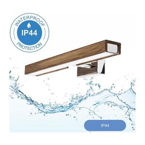 Aplică LED pentru oglindă de baie Brilagi WOODY MIRROR LED/8W/230V IP44 stejar/crom imagine