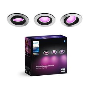 SET 3x corp de iluminat LED RGBW încastrat dimabil Philips Hue CENTURA 1xGU10/4, 2W/230V imagine