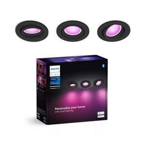 SET 3x corp de iluminat LED RGBW încastrat dimabil Philips Hue CENTURA 1xGU10/4, 2W/230V imagine