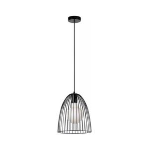 Lustră pe cablu Lucide 74417/01/30 MACARONS 1xE27/40W/230V d. 24, 5 cm negru imagine