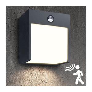 Aplică LED de exterior cu senzor Brilagi TERNI LED/12W/230V antracit IP44 imagine