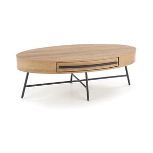 Măsuță de cafea CAROLINA 41x120 cm stejar auriu/negru imagine