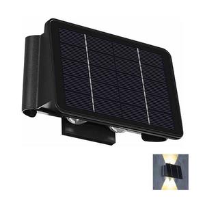 Aplică LED solară 4xLED/1, 5W/3, 7V IP54 negru imagine