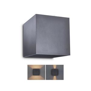 Aplică LED de exterior Brilagi CUBE LED/6W/230V antracit IP54 imagine