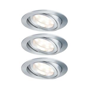 SET 3x corp de iluminat încastrat pentru baie Paulmann 93970 LED/7W IP23 COIN 230V imagine