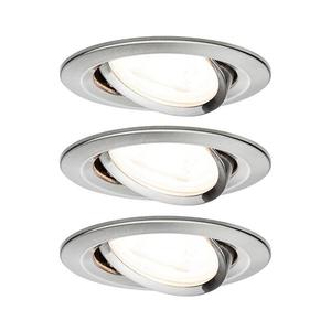 SET 3x corp de iluminat încastrat pentru baie Paulmann 93652 LED GU10/6, 1W IP23 230V imagine