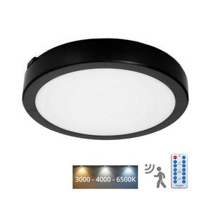 Plafonieră LED cu senzor pentru baie NAIROS LED/18W/230V IP65 cm negru + telecomandă imagine