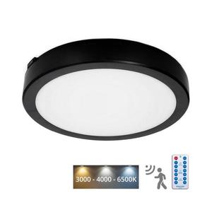 Plafonieră LED cu senzor pentru baie NAIROS LED/24W/230V IP65 cm negru + telecomandă imagine