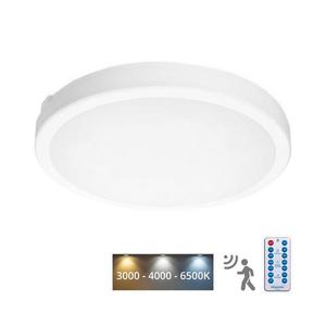 Plafonieră LED cu senzor pentru baie NAIROS LED/36W/230V IP65 cm alb + telecomandă imagine