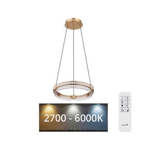 Lustră LED dimabilă pe cablu Globo 67196-36H BLONDIE LED/36W/230V + telecomandă imagine