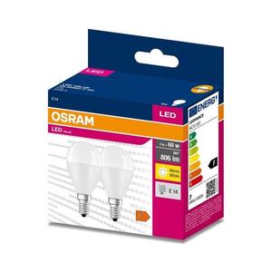 SET 2x bec LED Osram P45 E14/7W/230V 3000K imagine