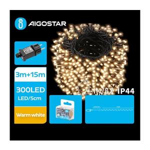 Instalație LED de Crăciun de exterior 300xLED/8 funcții 18m IP44 alb cald imagine