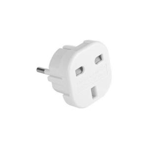 Adaptor de călătorie UK/EU 230V alb imagine